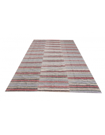 Striped Vintage Kilim Textiles - 6`6