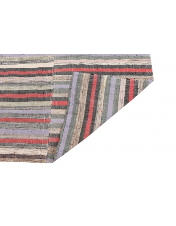 Striped Vintage Kilim Textiles - 6`6