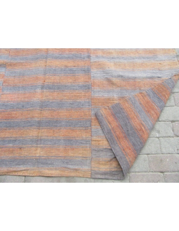 Gray & Mustard Vintage Kilim Textile - 6`0