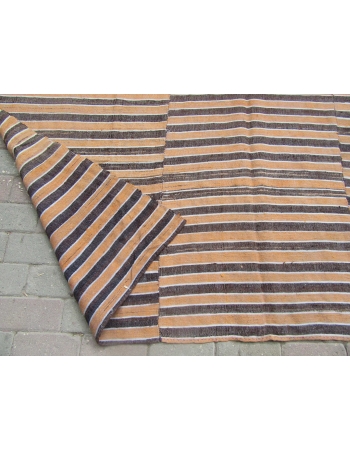 Vintage Striped Kilim Textile - 6`8