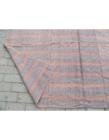 Gray & Red Vintage Kilim Textile - 5`11
