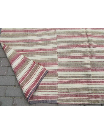 Striped Vintage Decorative Kilim Textile - 6`4