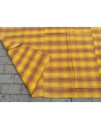Vintage Yellow Kilim Textile - 5`10
