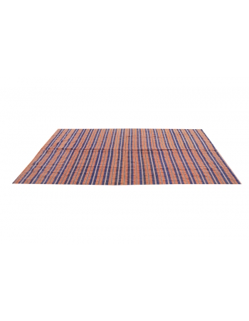 Orange & Blue Vintage Kilim Textiles - 5`2