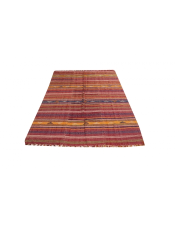 Vintage Decorative Kilim Textiles - 4`11