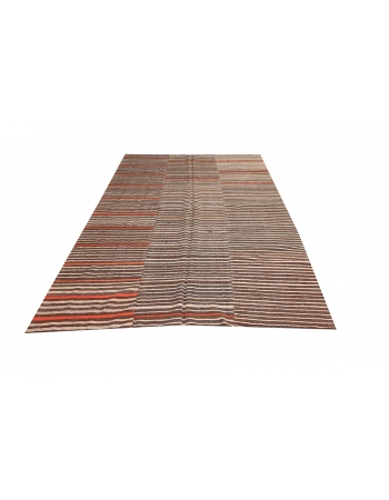 Striped Vintage Kilim Textiles - 6`1