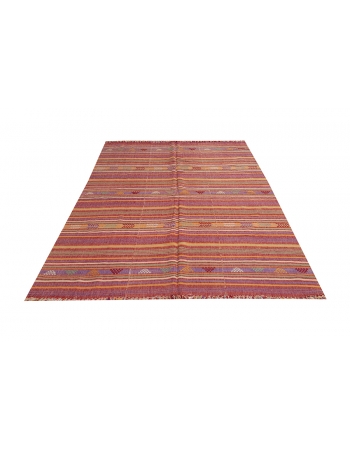 Decorative Vintage Kilim Textiles - 5`8