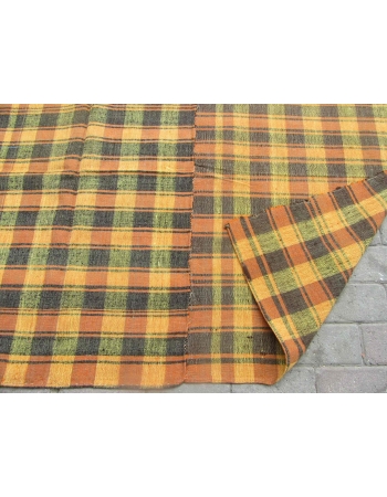 Orange & Yellow Vintage Kilim Textile - 6`4