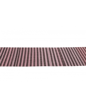 Pink & Dark Brown Kilim Textiles - 1`11