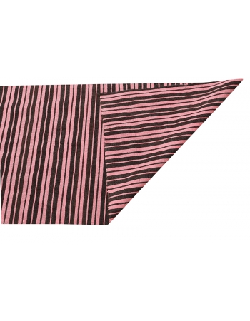 Pink & Dark Brown Kilim Textiles - 1`11