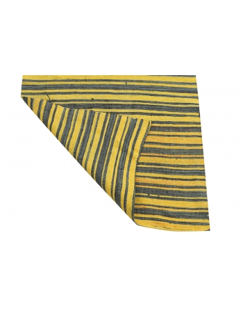Yellow & Navy Blue Kilim Textiles - 2`2