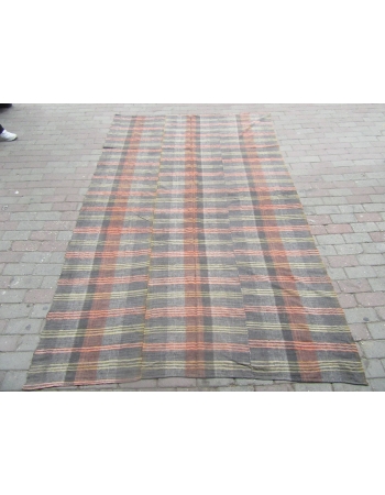 Decorative Vintage Kilim Textile - 5`10" x 9`4"