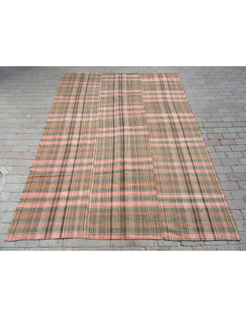 Decorative Vintage Kilim Textile - 6`7" x 8`11"