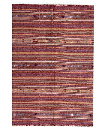 Decorative Vintage Kilim Textiles - 5`8" x 8`1"