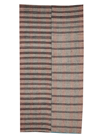 Gray & Brown Vintage Kilim Textiles - 4`4" x 8`8"