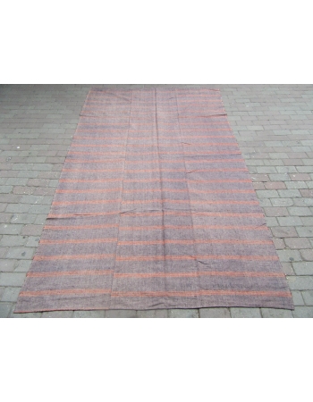 Gray & Red Vintage Kilim Textile - 5`11