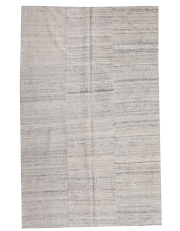 Light Gray Vintage Kilim Textiles - 6`6