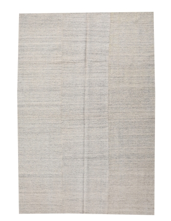 Light Gray Vintage Kilim Textiles - 6`7" x 9`6"
