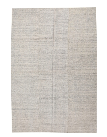 Light Gray Vintage Kilim Textiles - 6`7