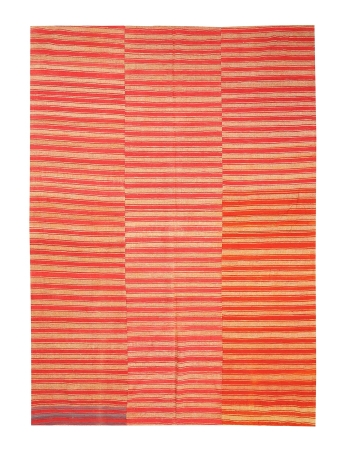 Orange & Mustard Kilim Textiles - 6`5" x 9`7"