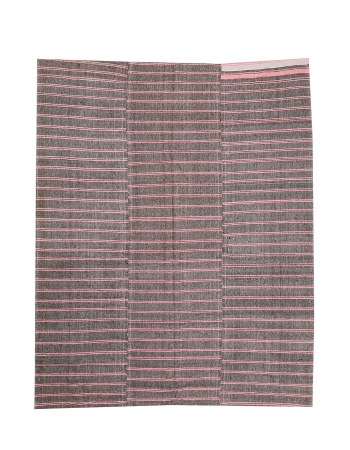 Pink & Brown Kilim Textiles - 6`7" x 8`2"