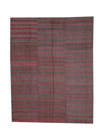Red & Brown Vintage Kilim Textiles - 6`0" x 7`10"