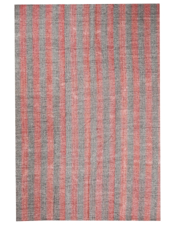 Red & Gray Kilim Textiles - 6`1