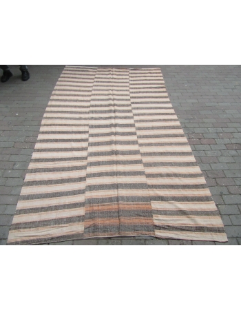 Striped Vintage Decorative Kilim Textile - 6`3