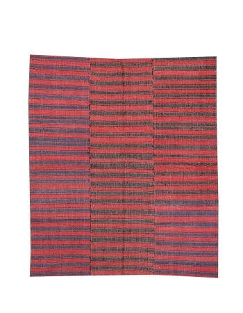 Striped Vintage Kilim Texties - 5`9" x 6`3"