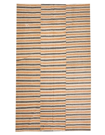 Striped Vintage Kilim Textiles - 5`11" x 10`3"