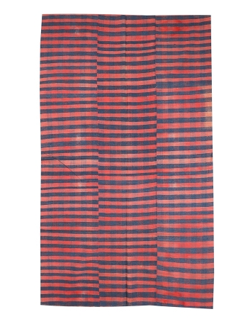 Striped Vintage Kilim Textiles - 5`3" x 9`5"
