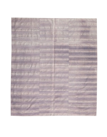 Striped Vintage Kilim Textiles - 6`1" x 7`0"