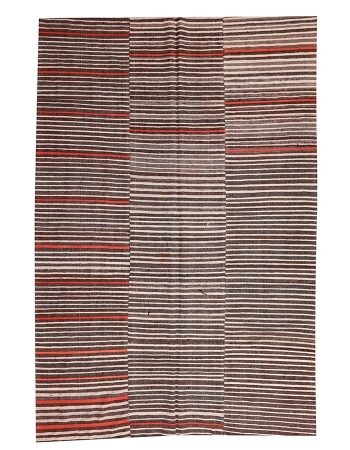 Striped Vintage Kilim Textiles - 6`1