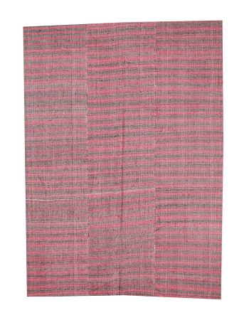 Striped Vintage Kilim Textiles - 6`11" x 8`11"