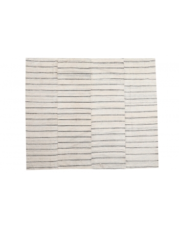 Striped Vintage Kilim Textiles - 6`11" x 8`3"