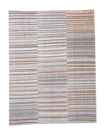 Striped Vintage Kilim Textiles - 6`6" x 9`1"