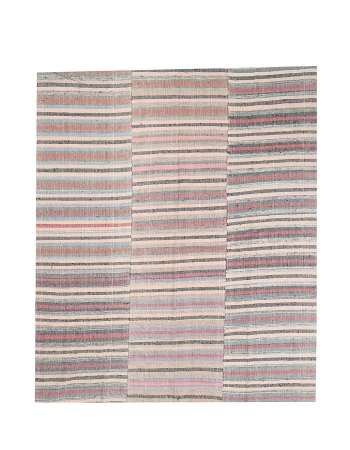 Striped Vintage Kilim Textiles - 6`7