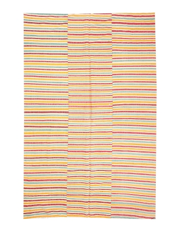 Vintage Colorful Kilim Textiles - 6`10