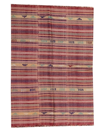Vintage Decorative Kilim Textiles - 5`5" x 7`5"