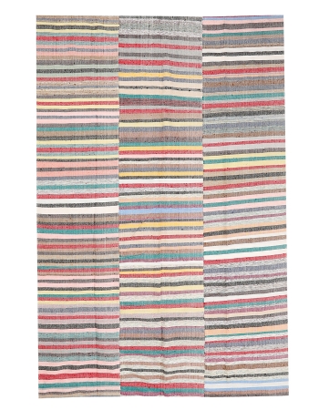 Vintage Decorative Kilim Textiles - 6`1" x 8`10"