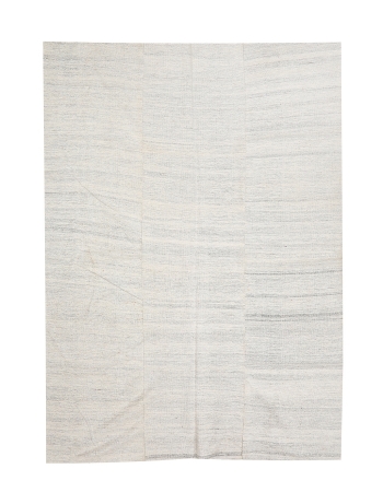 Vintage Gray Kilim Textiles - 6`7" x 8`10"