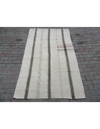 Vintage Natural Kilim Textile - 4`5" x 7`5"