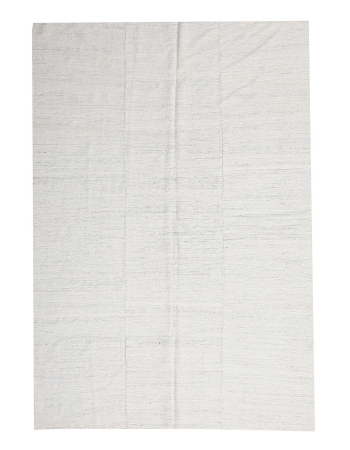 Vintage Plain Kilim Textiles - 6`1" x 8`7"