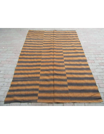 Vintage Striped Kilim Textile - 6`2