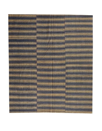 Vintage Striped Kilim Textiles - 6`11" x 8`2"