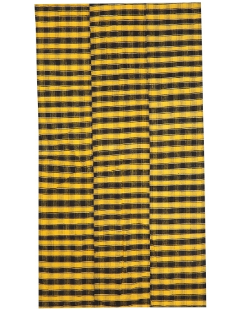 Yellow & Black Kilim Textiles - 4`11" x 9`4"