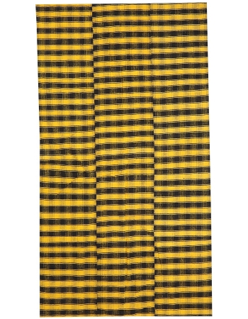 Yellow & Black Kilim Textiles - 4`11