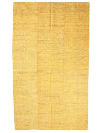 Yellow Vintage Kilim Textiles - 6`4" x 10`11"