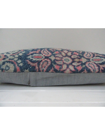 Vintage Handmade Navy Blue Turkish Kilim Cushion Cover