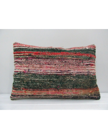 Vintage Handmade Multicolor Striped Kilim Cushion Cover